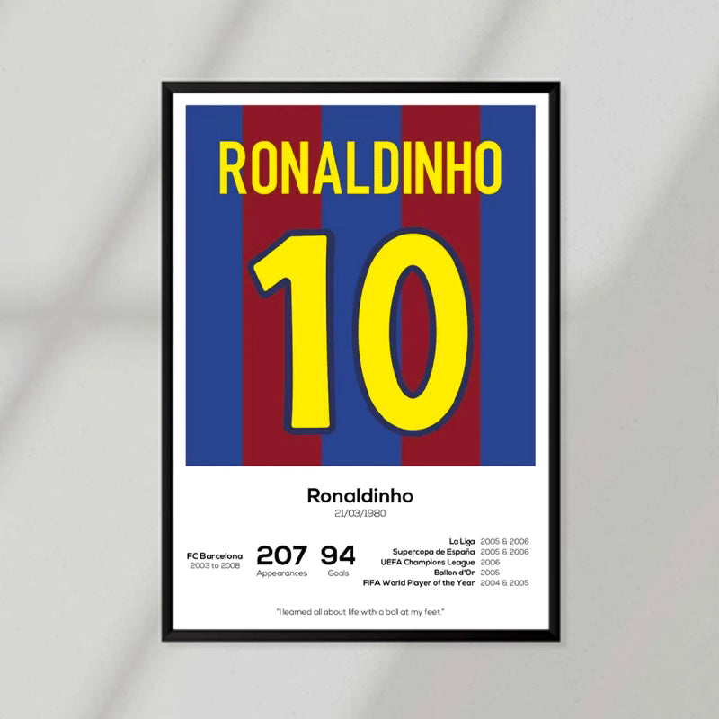 Ronaldinho 10 Poster