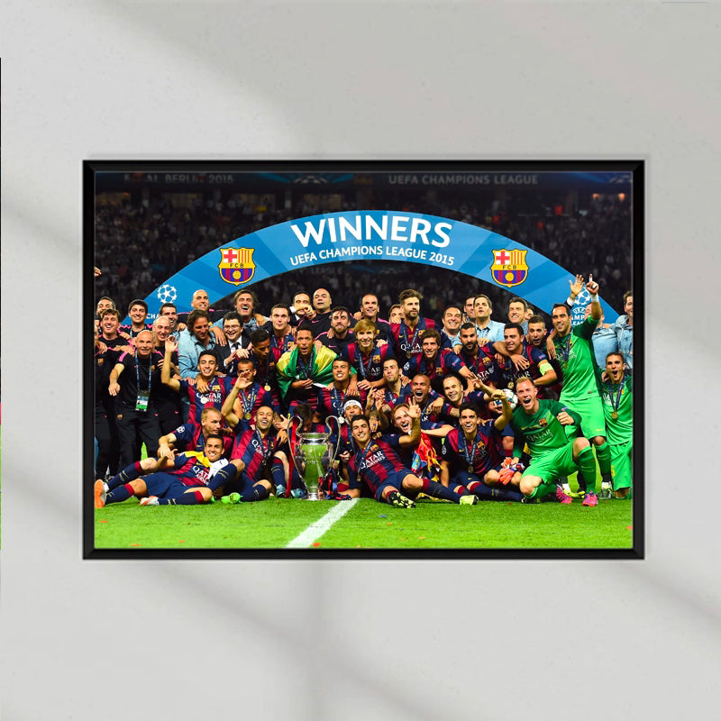 FC Barcelona UCL Winners 2015 Poster