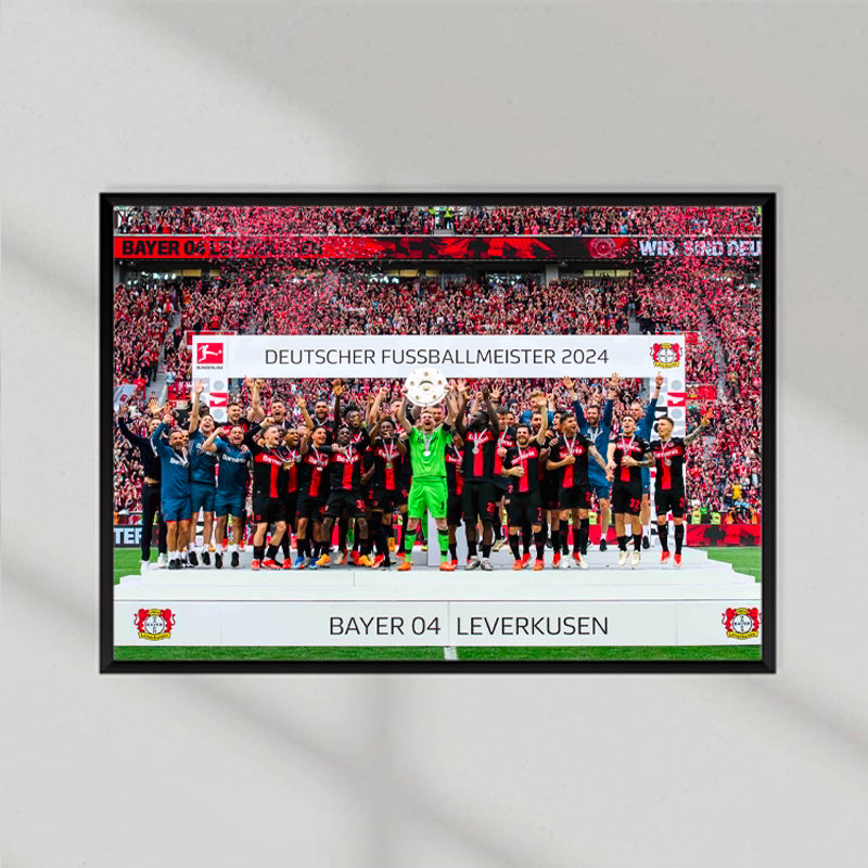 Bayer Leverkusen 2024 Winners Poster