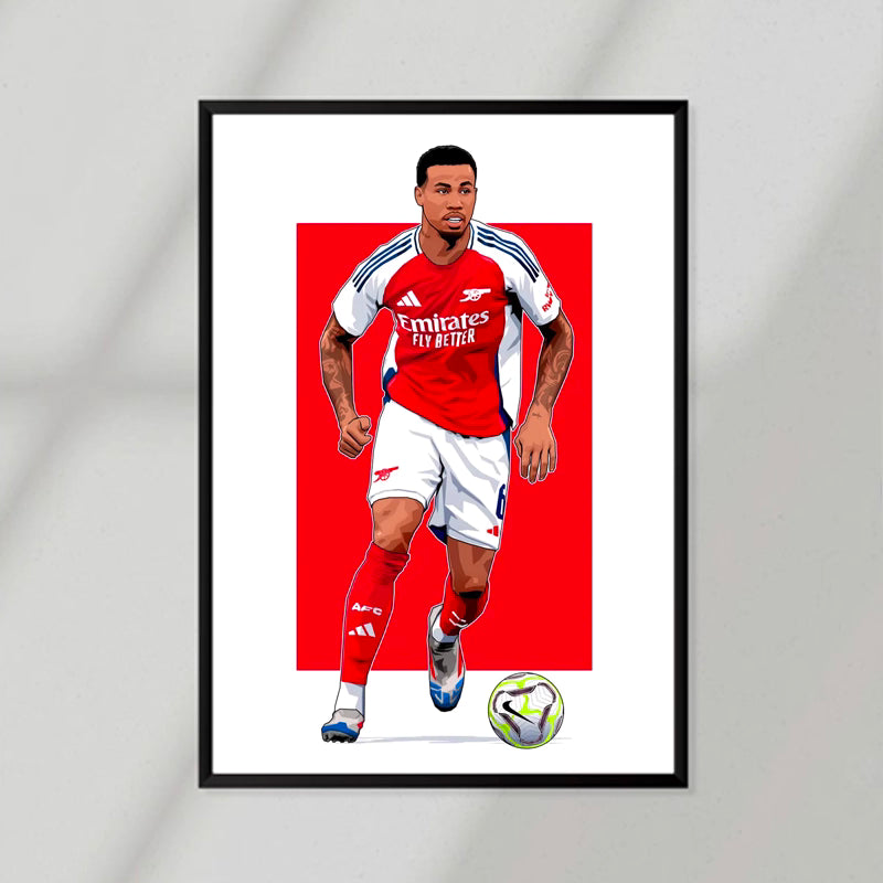 Arsenal Player Gabriel Poster