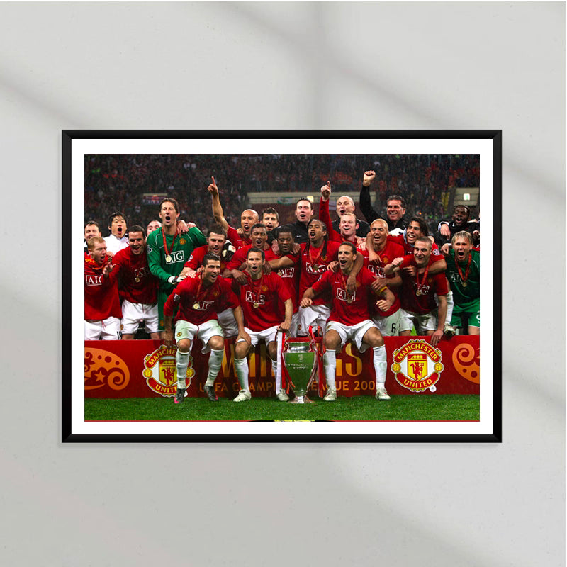 Manchester United UCL 2008 Poster