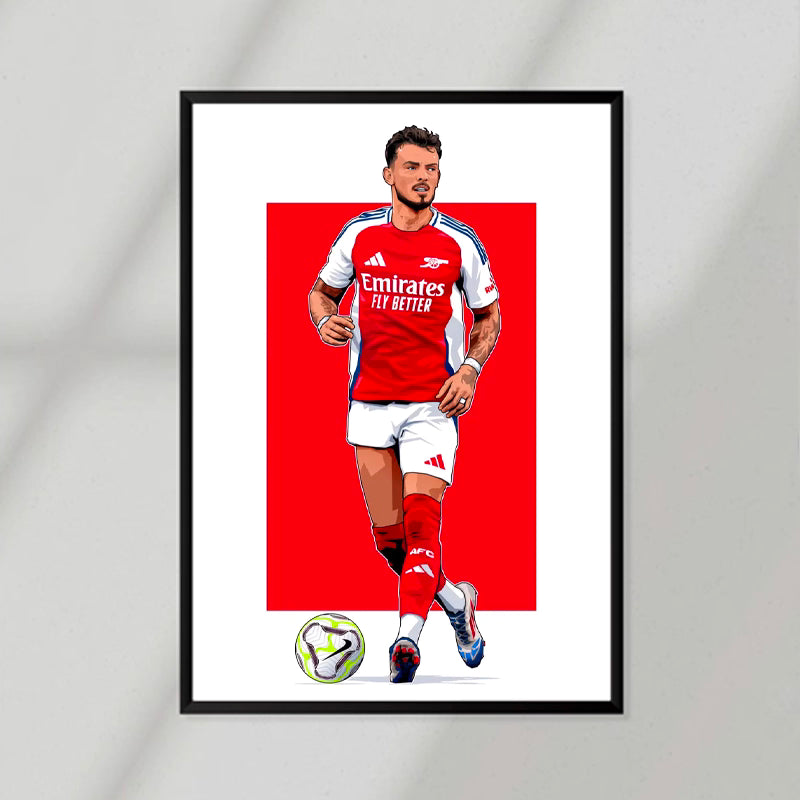 Arsenal Player White Poster