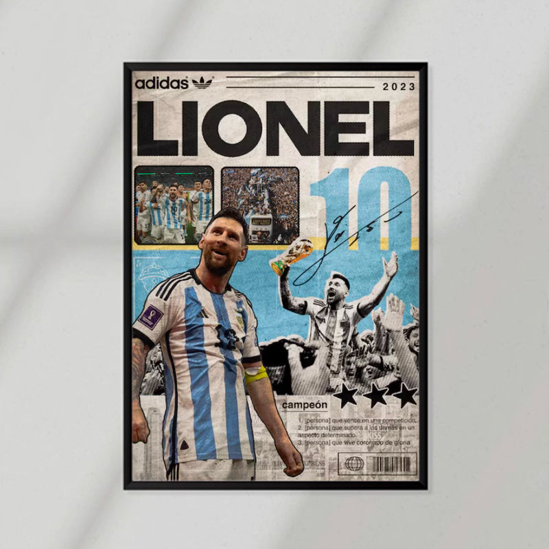 Messi Newspaper Poster