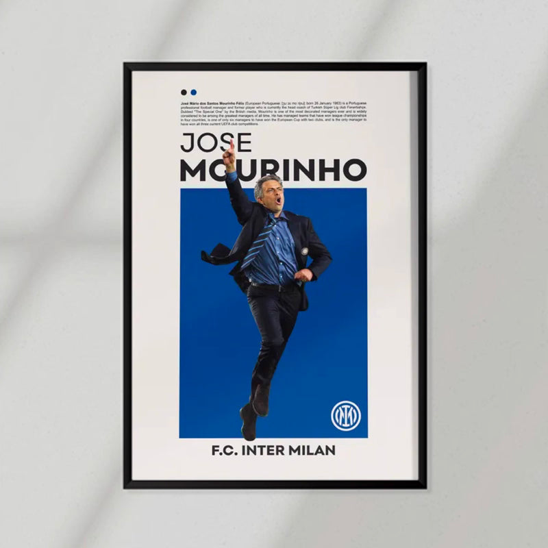 Jose Mourinho Inter Milan Poster