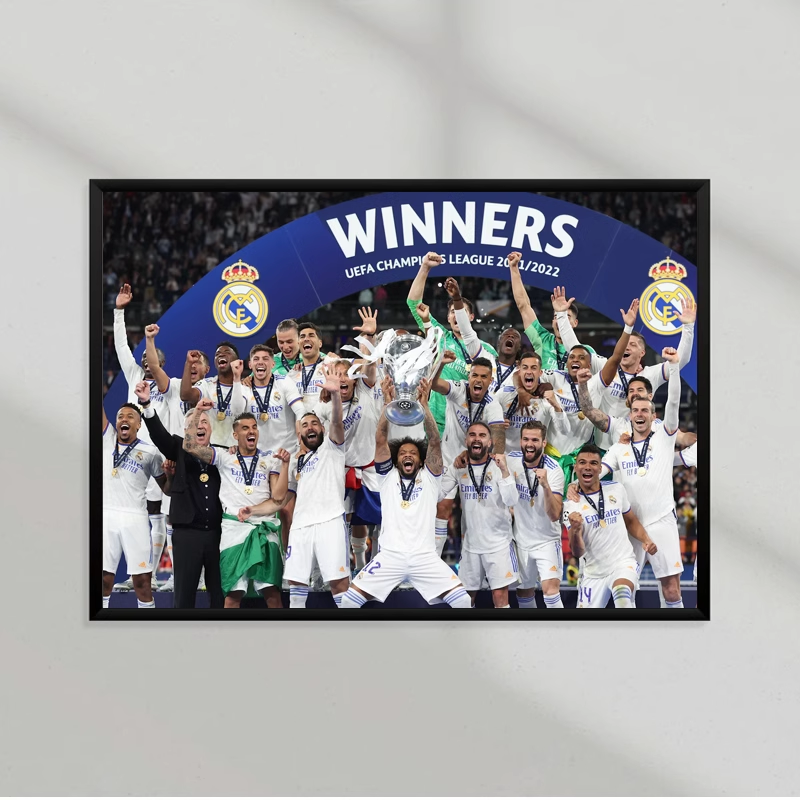 Real Madrid UCL Winners Poster