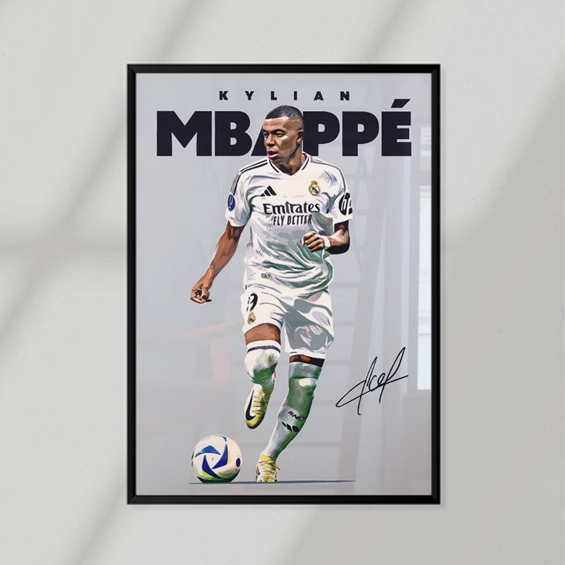 Kylian Mbappe Comic Poster