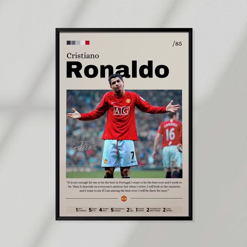 Plakat Cristiano Ronaldo Beige
