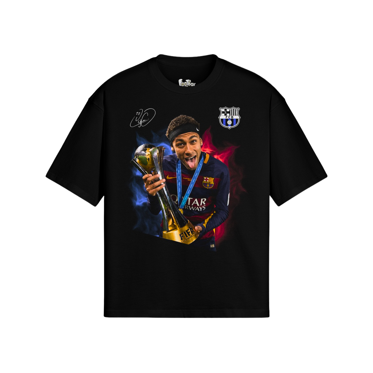 (Front Only) Neymar Camooflage Graphic Tee