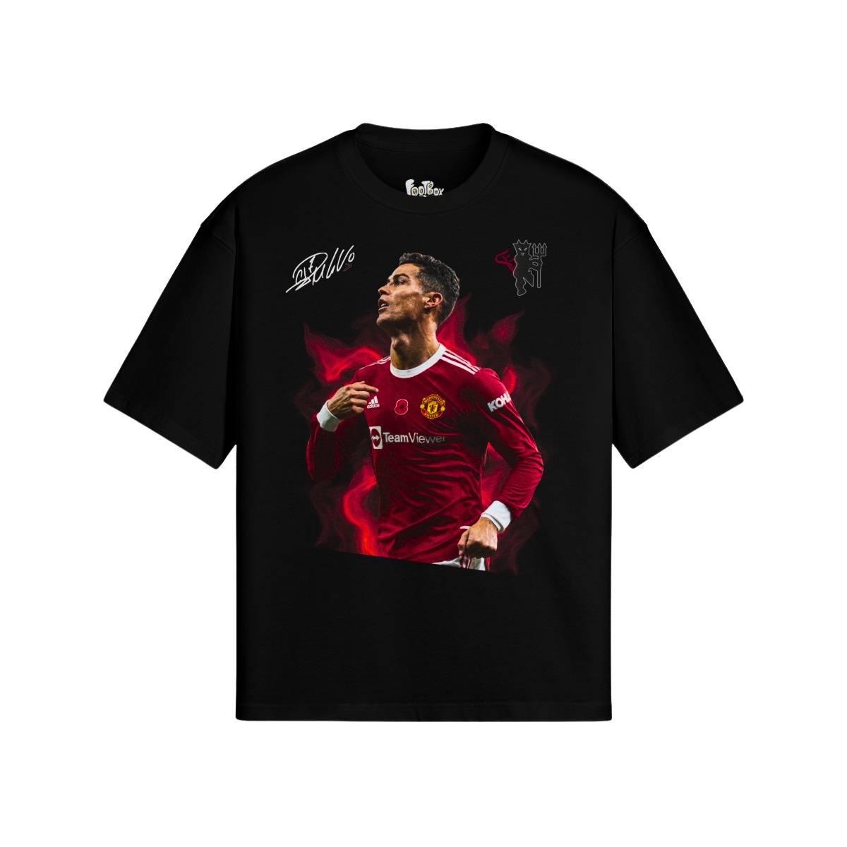 (Front Only) Cristiano Ronaldo Camooflage Graphic Tee
