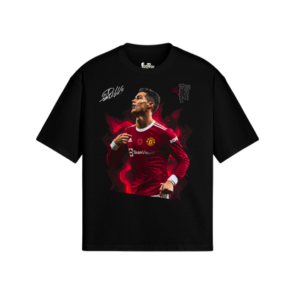 (Front Only) Cristiano Ronaldo Camooflage Graphic Tee