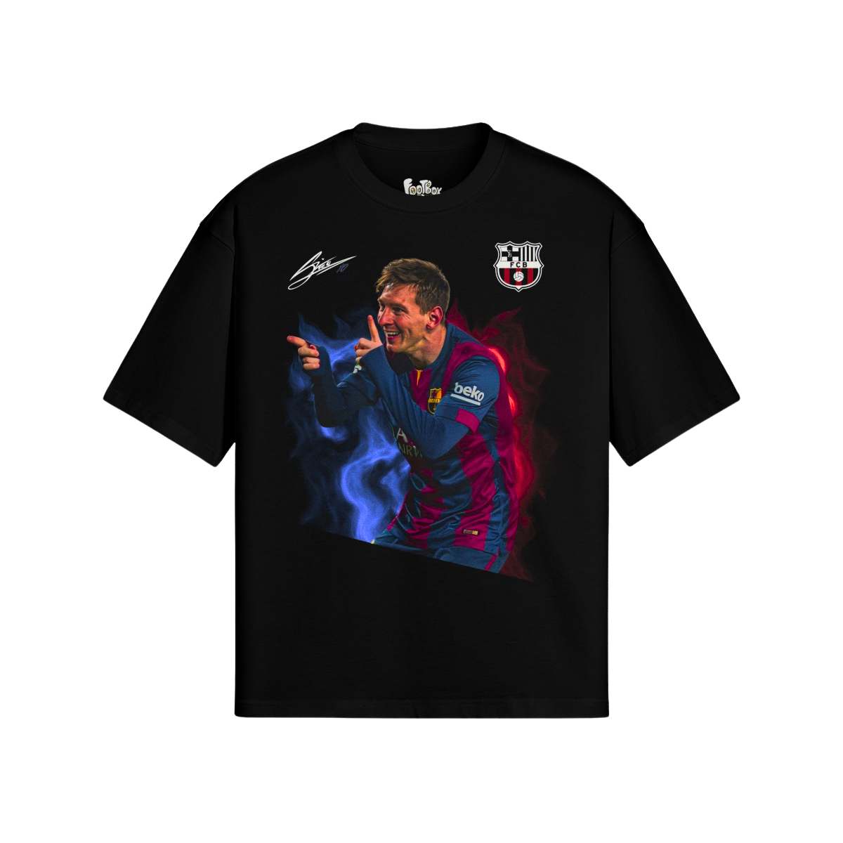 (Front Only) Messi Camooflage Graphic Tee