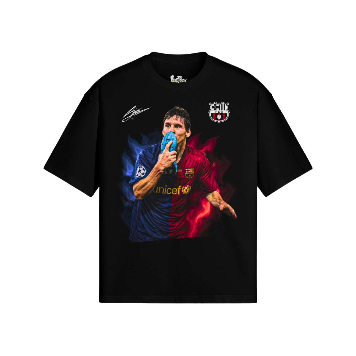 (Front Only) Messi Camooflage Graphic Tee
