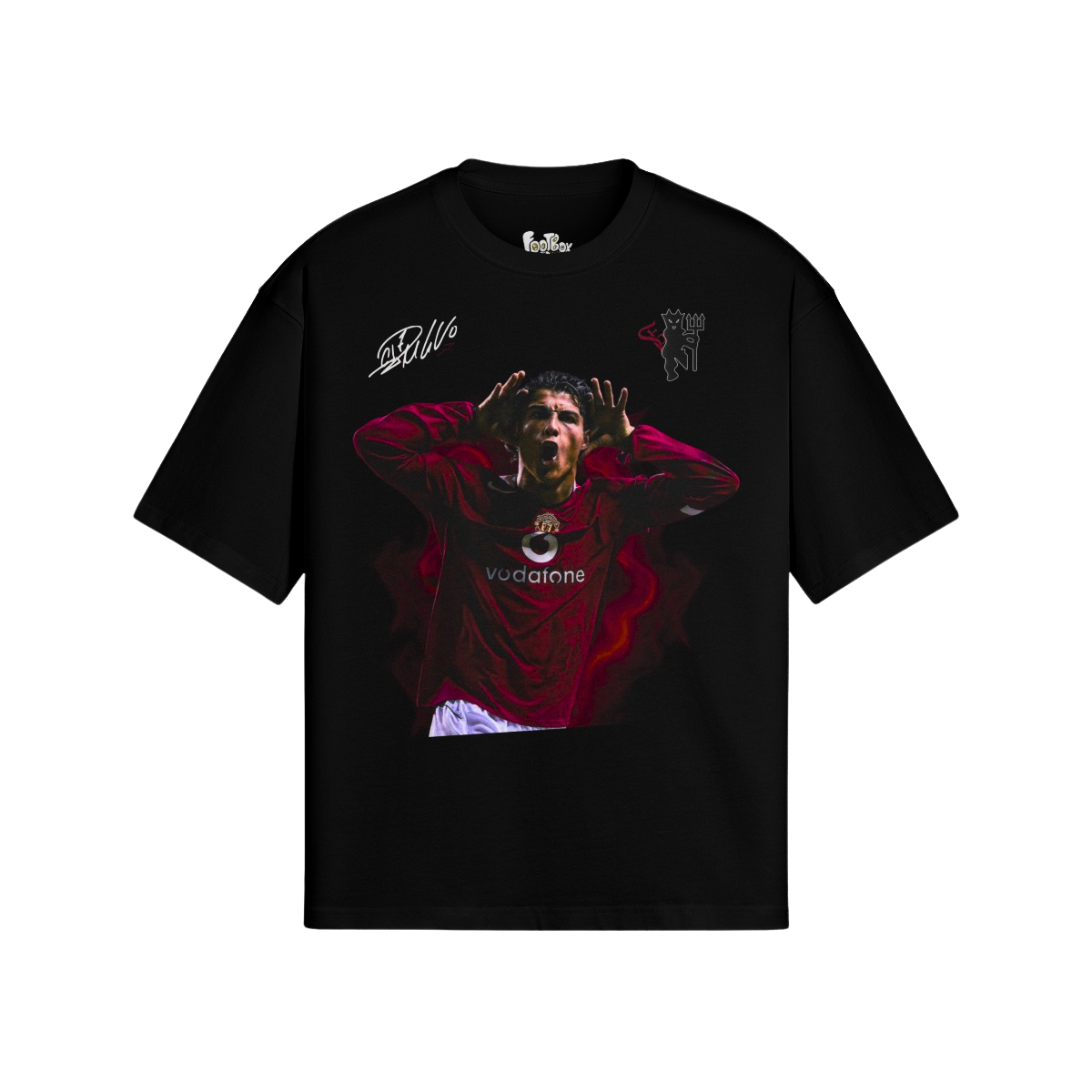 (Front Only) Cristiano Ronaldo Camooflage Graphic Tee