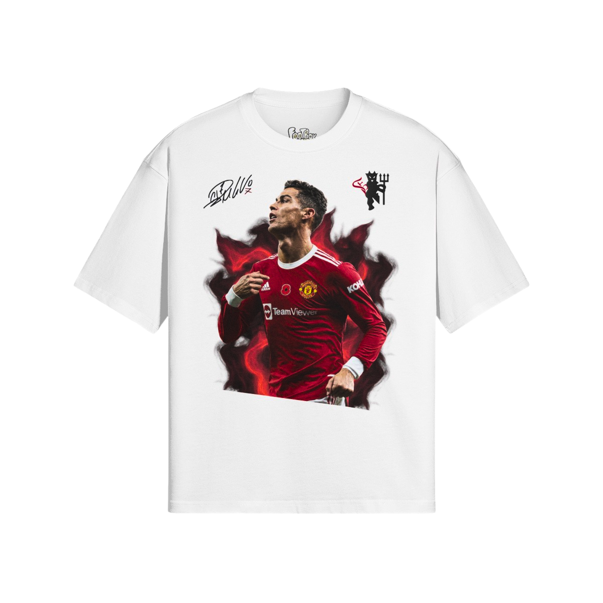 (Front Only) Cristiano Ronaldo Camooflage Graphic Tee