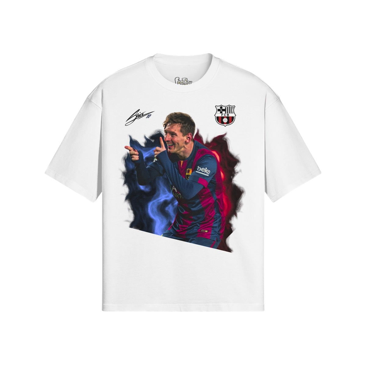 (Front Only) Messi Camooflage Graphic Tee