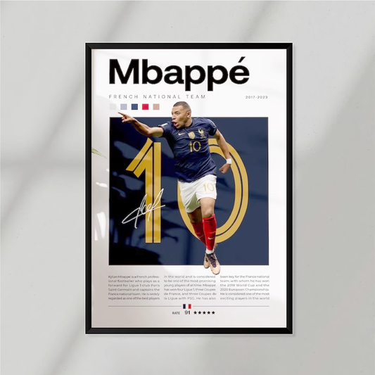 Mbappe France Poster