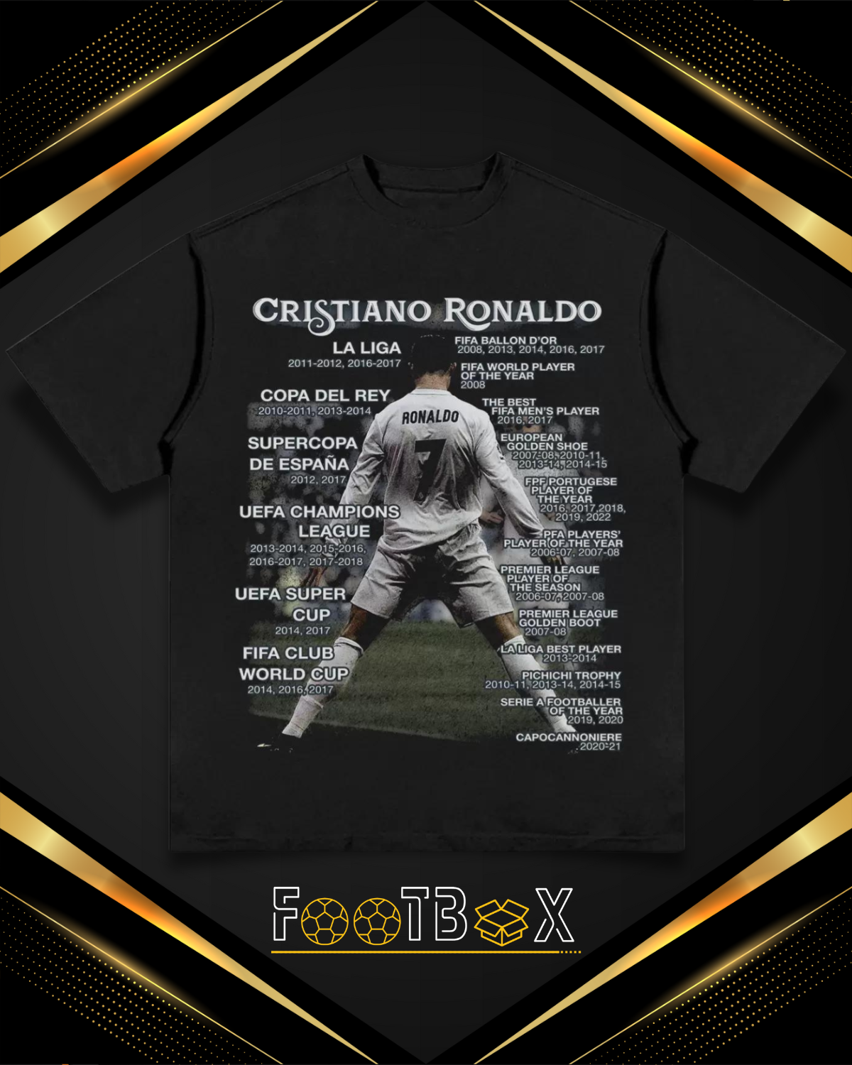 [PREORDER] CRISTIANO RONALDO TROPHIES GRAPHIC TEE