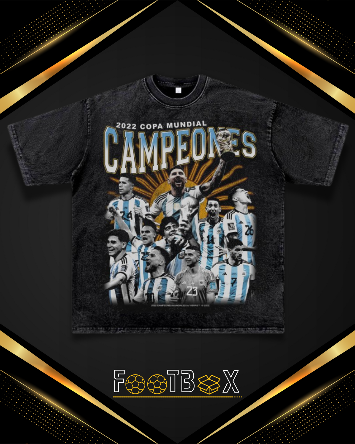 [PREORDER] 2022 WORLD CUP CHAMPIONS WASHED GRAPHIC TEE