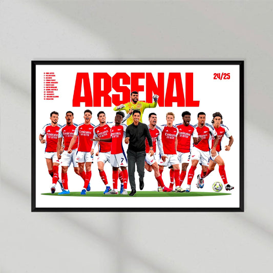 Arsenal Squad 24/25 Poster