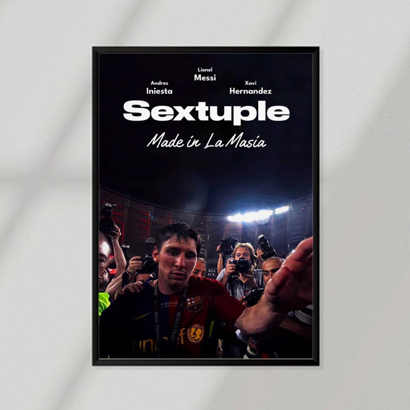 Messi Sextuple Poster