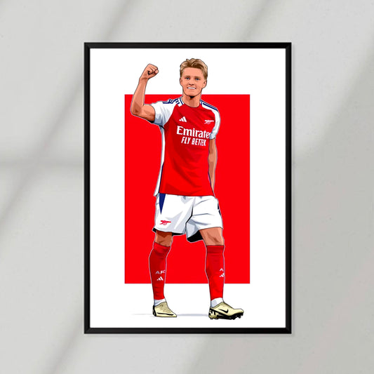 Arsenal Player Odegaard Poster