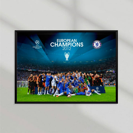 Chelsea UCL Winners 2012 Poster