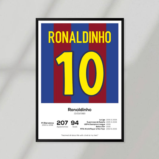 Ronaldinho 10 Poster