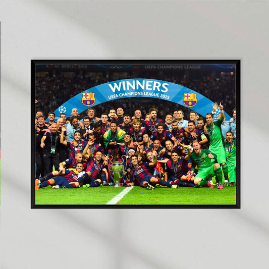 FC Barcelona UCL Winners 2015 Poster