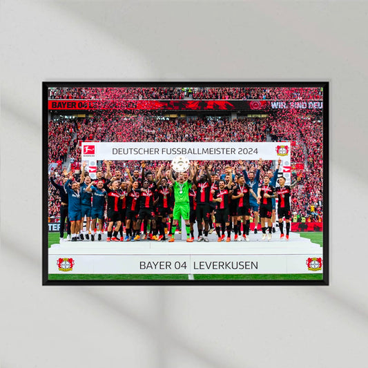 Bayer Leverkusen 2024 Winners Poster