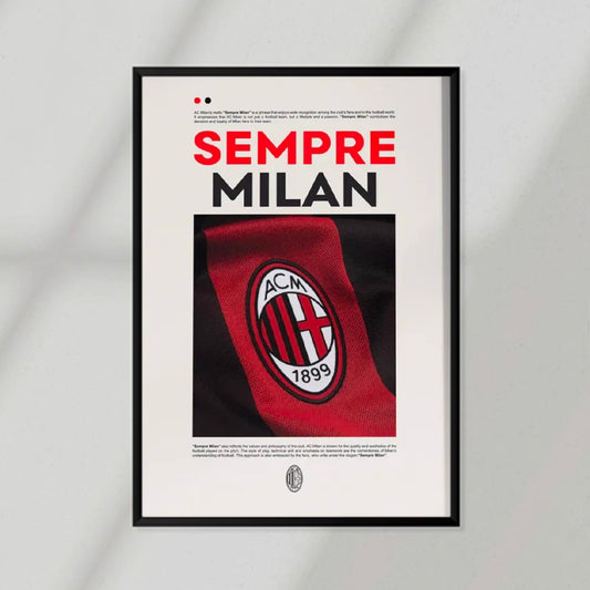 Sempre Milan Poster