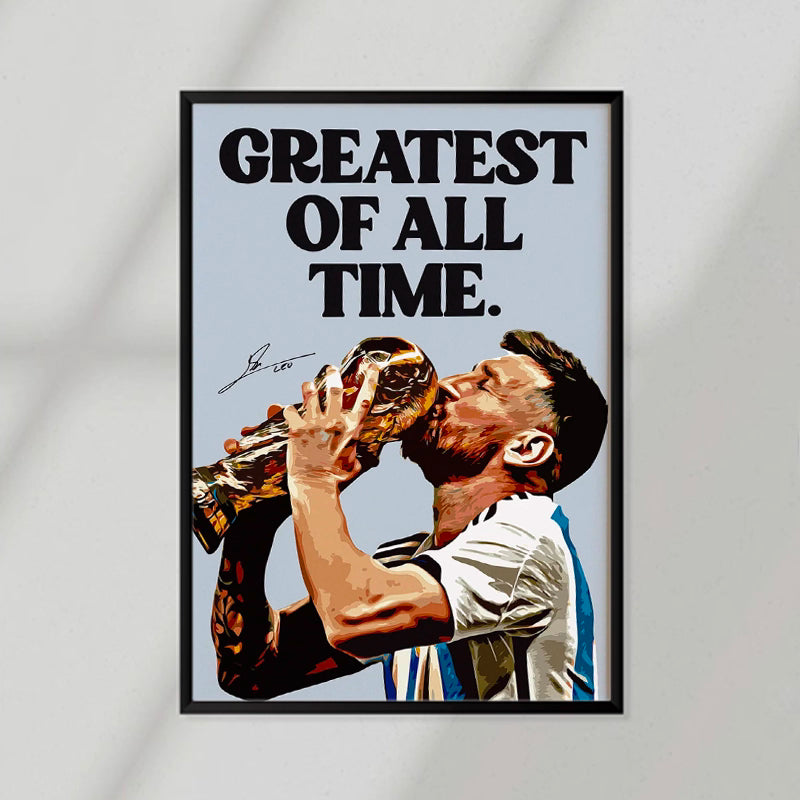 Messi GOAT Poster
