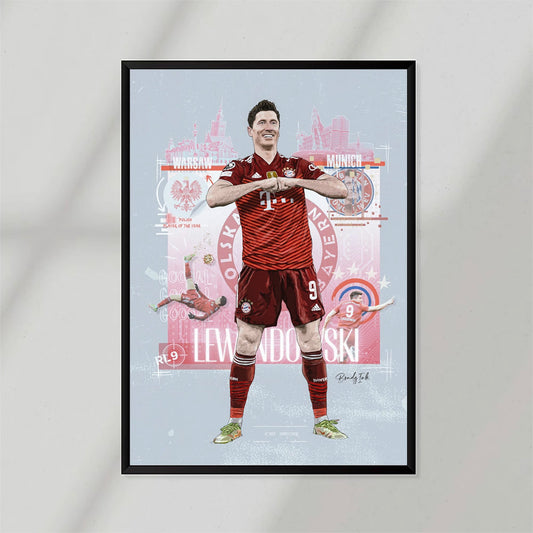 Bayern Munich Lewandowski Poster