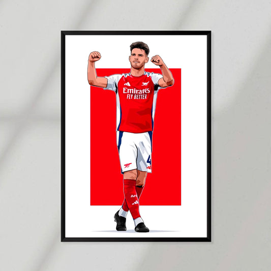 Arsenal Player Rice Poster