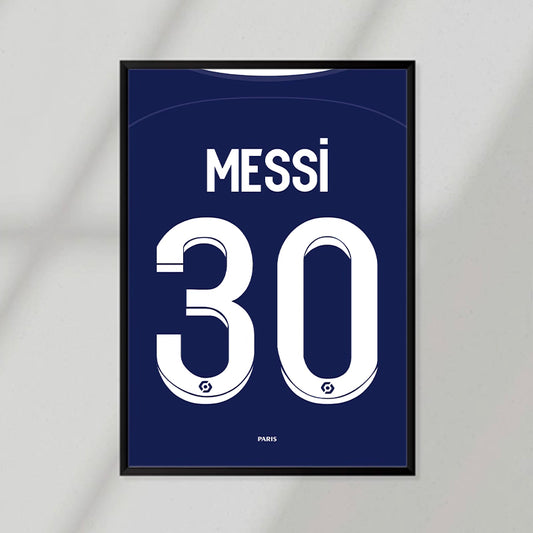 Messi 30 PSG Poster