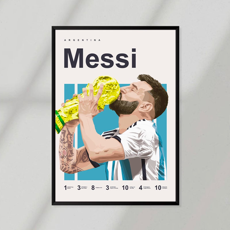 Messi Stats Poster