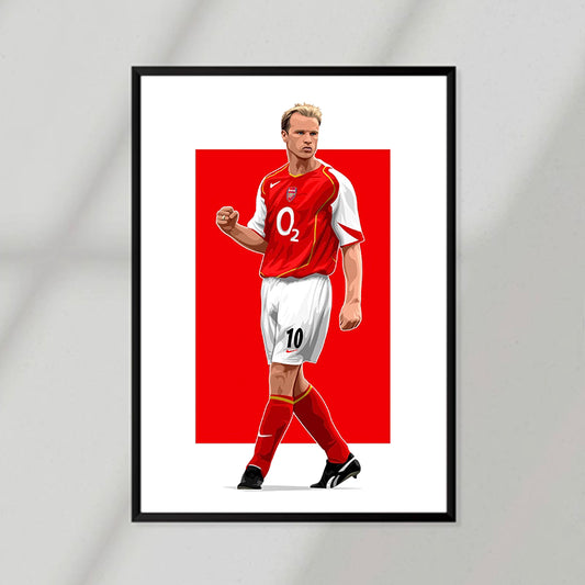 Arsenal Player Bergkamp Poster