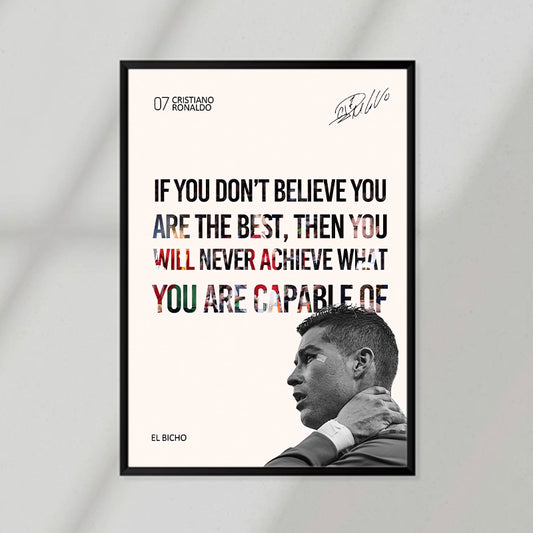 CR7 Quote Poster