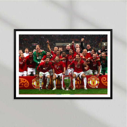 Manchester United UCL 2008 Poster