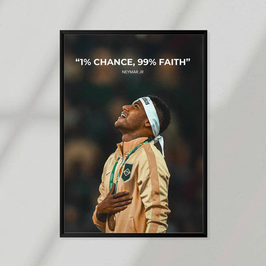 1% Chance 99% Faith Poster