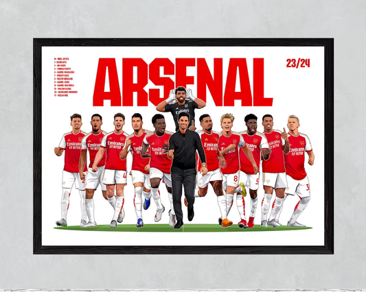 Arsenal Squad 23/24 Poster