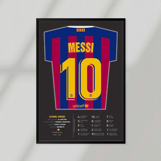 Messi 10 FCB Poster