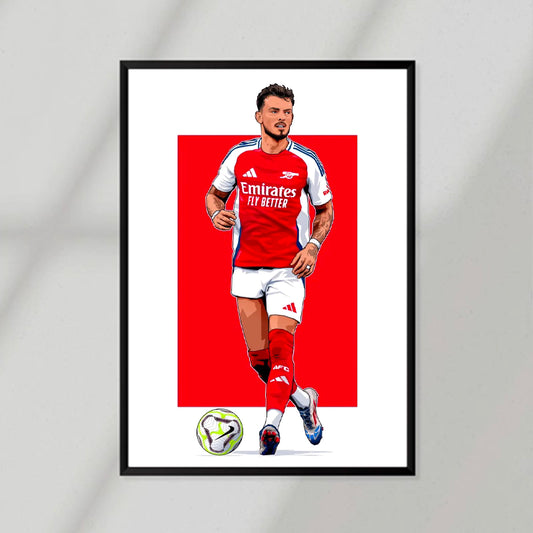 Arsenal Player White Poster