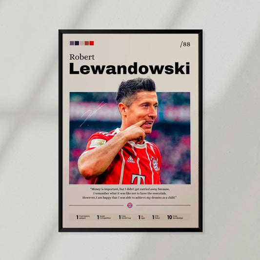 Bayern Munich Lewandowski II Poster