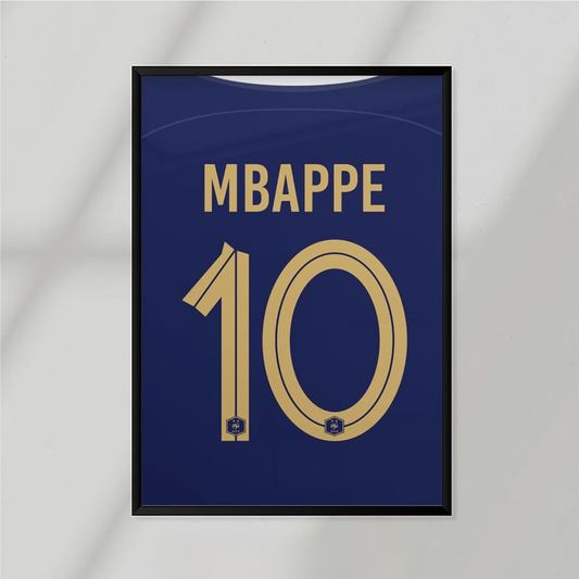 Kylian Mbappe 10 France Poster