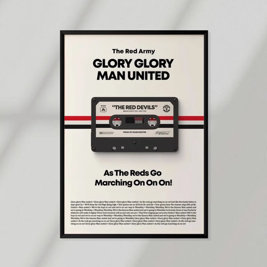 Glory Glory Man United Poster