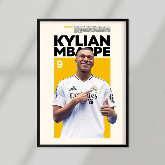 Mbappe Real Madrid Poster