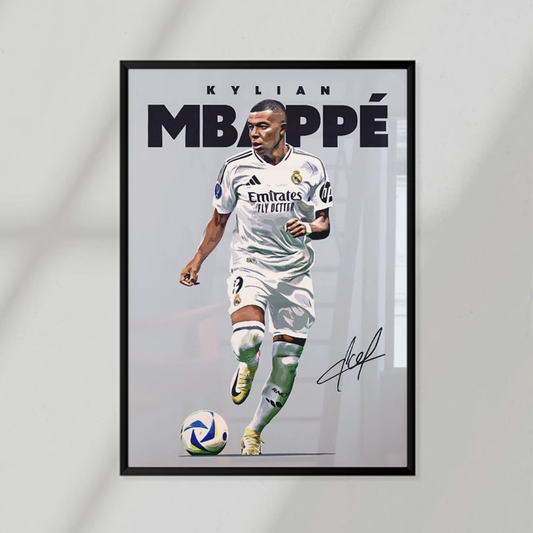 Kylian Mbappe Comic Poster