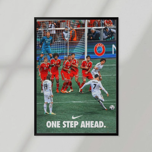 Ronaldo "ONE STEP AHEAD" Poster