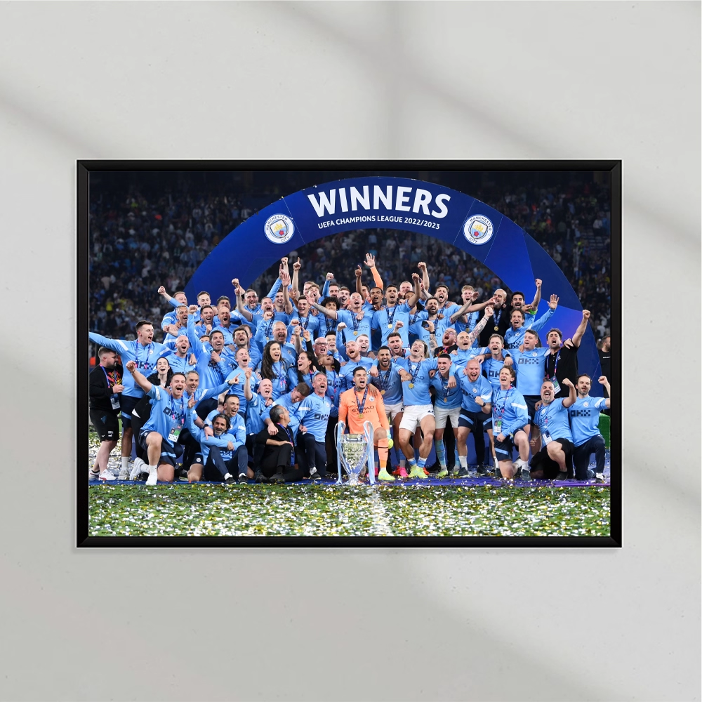 Plakat Manchester City UCL Win 2