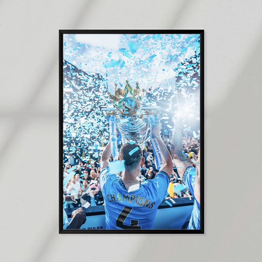 Manchester City 4-in-a-row Champs Poster